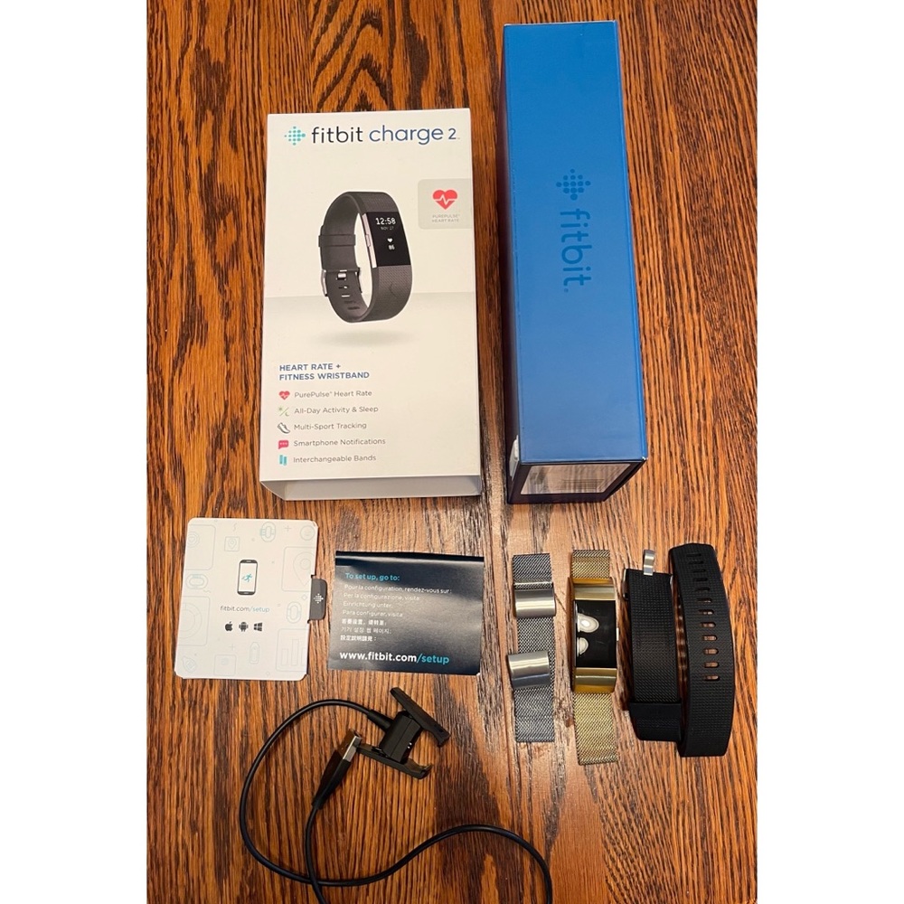 Fitbit charge 2 with accessories